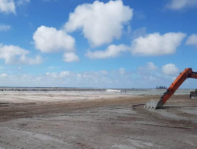 The Deep Water Port site at Seawell, Corentyne, Berbice