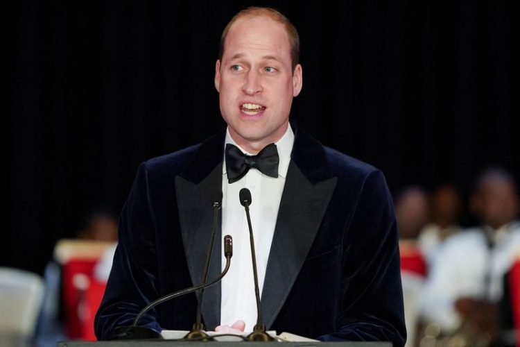 Britain's Prince William speaks during a reception hosted by the Governor General of The Bahamas on the seventh day of their tour of the Caribbean, at Baha Mar Resort, in Nassau, Bahamas, March 25, 2022. Paul Edwards/Pool via REUTERS