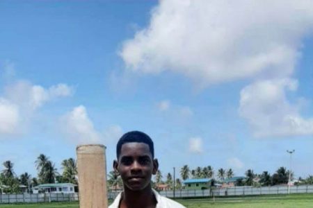 Adrian Hetmyer scored his third century of the tournament to lead Rose Hall Canje into the final of the BCB/Tenelec Under-15 tournament.