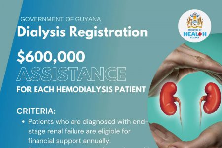 A Ministry of Health notice for eligible dialysis patients 