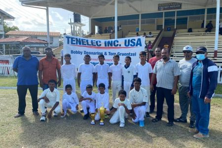 The BCB/Telenec U15 champions, Port Mourant Cricket Club
