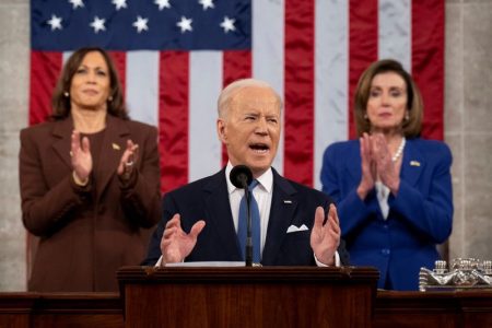 U.S. President Joe Biden's State of the Union address at the U.S. Capitol in Washington (Reuters photo)