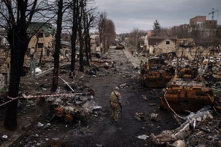 AP photo of Ukraine war destruction 
