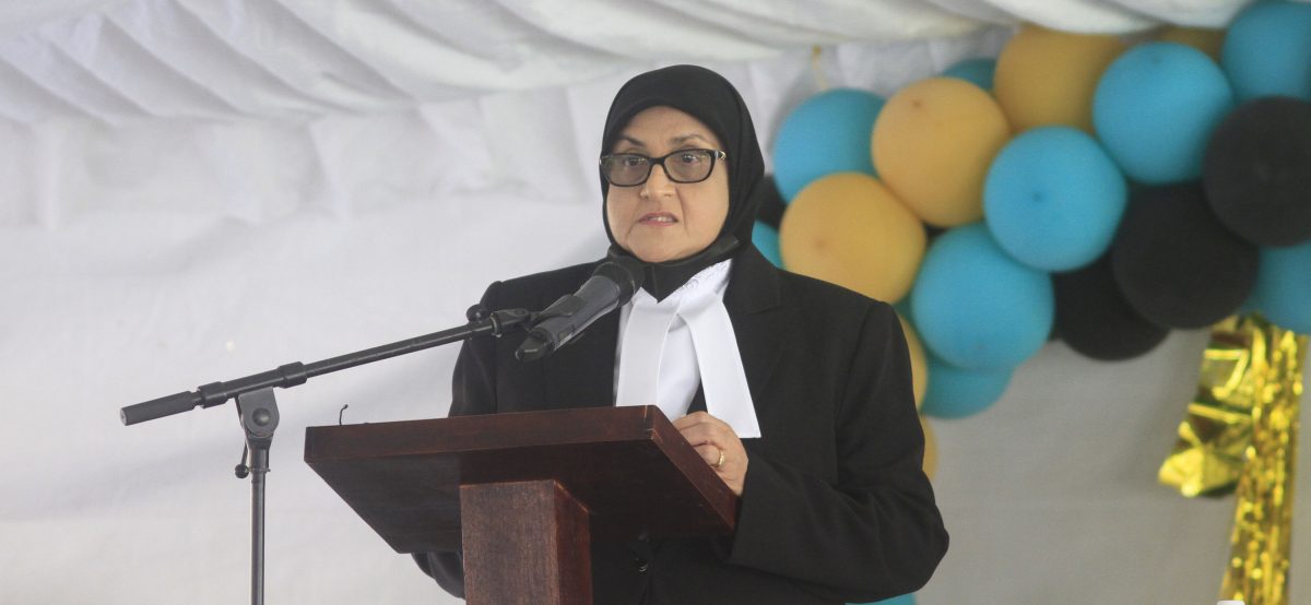 Shalimar Ali-Hack delivering her address on Tuesday