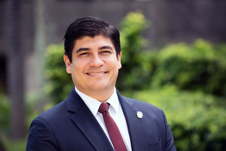 Costa Rican President Carlos Alvarado 