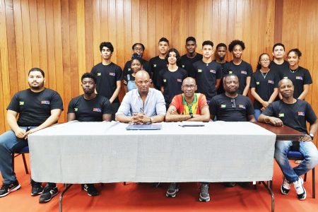 The delegation of officials and athletes for the South American Youth Games were unveiled to the media yesterday at Olympic House. Fifteen athletes will represent Guyana in five disciplines at the Games which will take place from Argentina from April 28 to May 8.