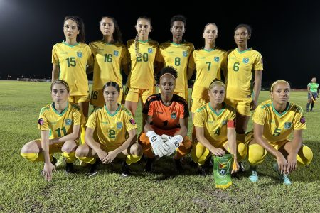 Guyana’s starting XI against Nicaragua