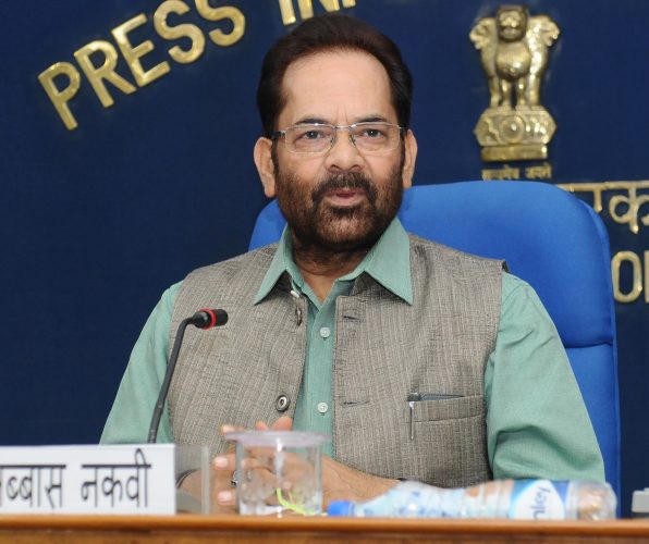 Minority Affairs Minister Mukhtar Abbas Naqvi