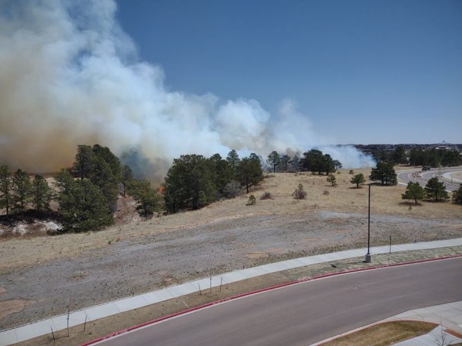 Smoke from the New Mexico fire (Reuters photo)