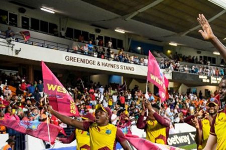 Crowds at Kensington Oval in Barbados for the final Twenty20 International of the five-match series against England last January 