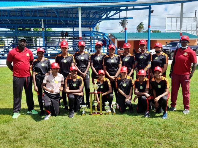 The successful Berbice U-19 female team
