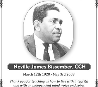 Neville James Bissember, CCH 