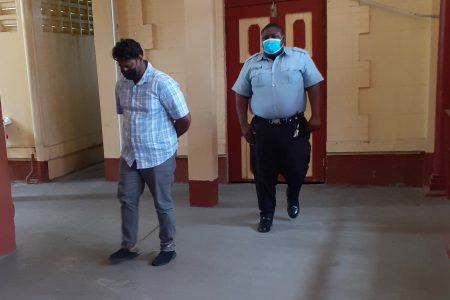 Robert Narine at court this afternoon 