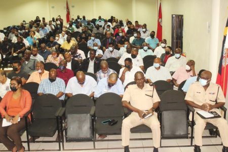 A section of the gathering at the meeting which was held with representatives of private security firms. (Police photo)
