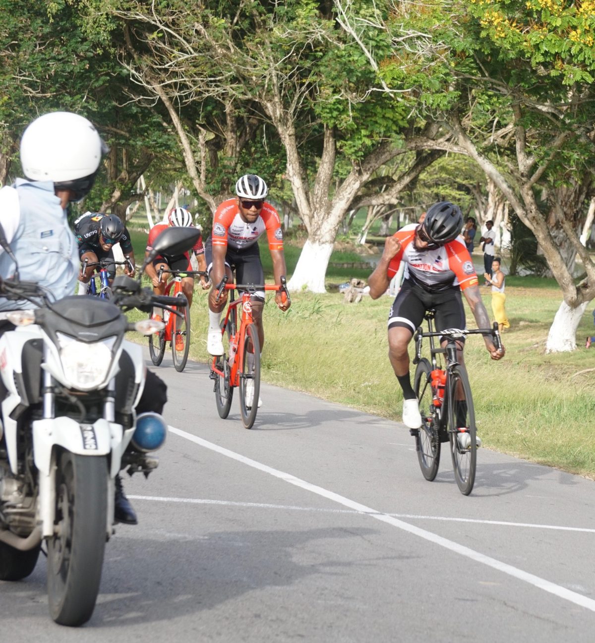 Word on the circuit suggests that Raynauth Jeffrey and Jamual John, though teammates, are fierce rivals and will both be throttling for the top podium spot. (Emmerson Campbell photo)