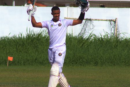 Only time will tell if the enthusiastic Tevin Imlach, above, will add his name to the West Indies senior ranks.