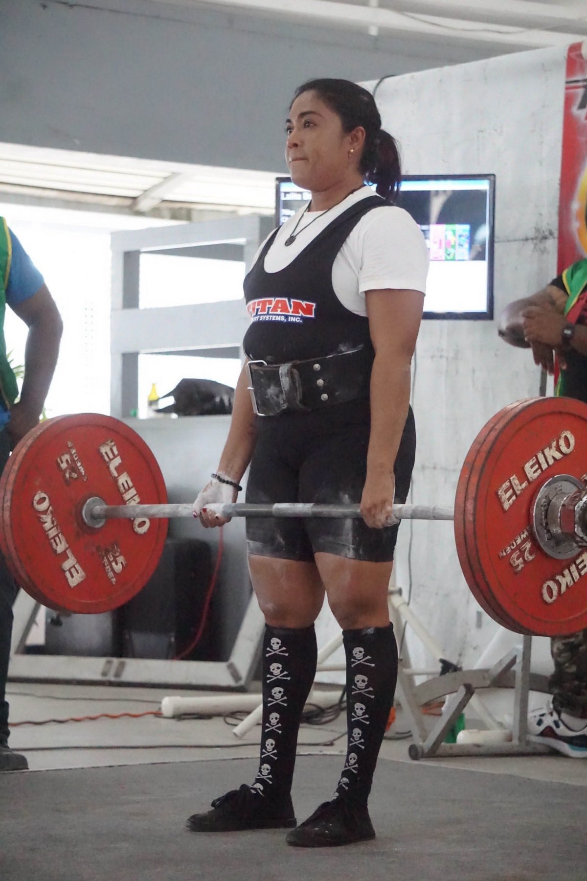 Lalita Bridgemohan was declared the best female lifter (Masters) at the Masters and Intermediate Championships on Sunday. (Emmerson Campbell photo)
