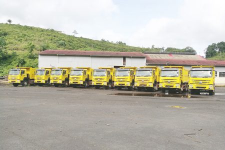 Part of the company’s truck fleet