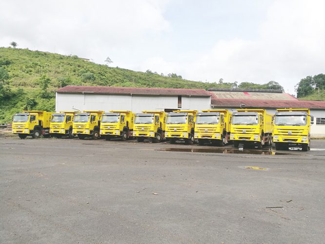 Part of the company’s truck fleet