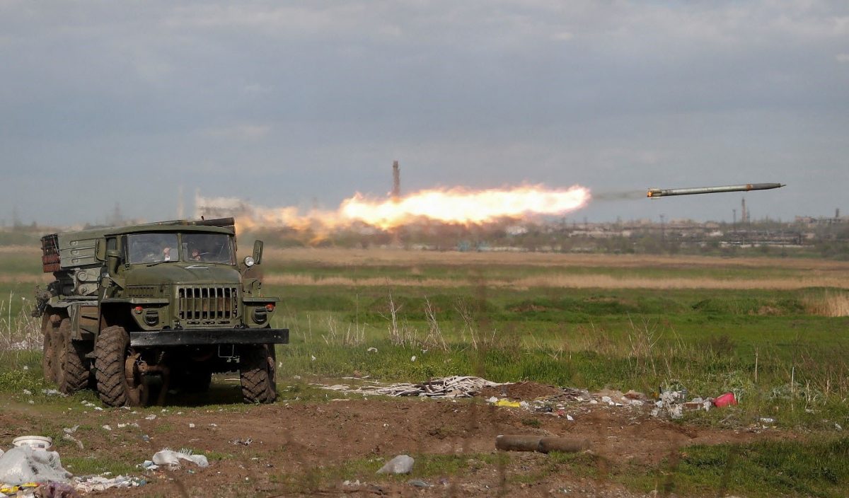 A missile being fired (ALEXANDER ERMOCHENKO | Credit: REUTERS)