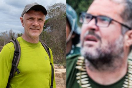 journalist Dom Phillips (left) and travel companion, indigenous expert Bruno Pereira