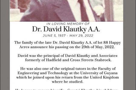 Dr David Klautky A.A.