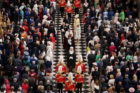 Britain's Prince Charles, Prince William, Camilla, Duchess of Cornwall and Catherine, Duchess of Cambridge, leave after attending the National Service of Thanksgiving, during the Queen's Platinum Jubilee celebrations, in London, June 3, 2022. (Reuters photo)