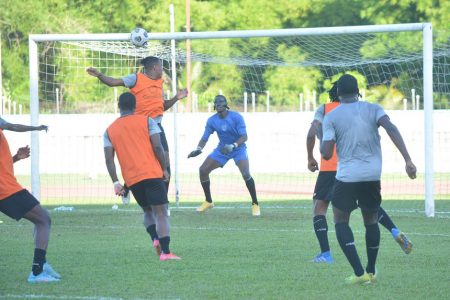 Part of the action in the Golden Jaguars training camp in Trinidad and Tobago ahead of their League ‘B’ campaign in the CONCACAF Nations League