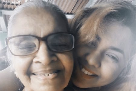 Sara Bharrat and her Nani (grandmother)