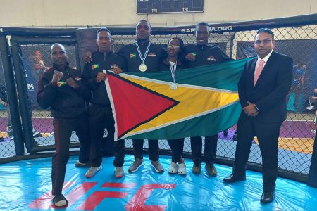 The Guyana MMA Team which participated in the Pan American Championship
