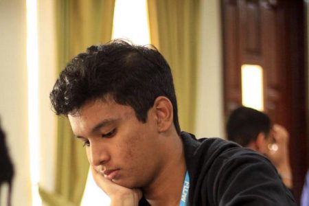 Ethan Lee, 19, who replaced Wendell Meusa when he withdrew from the 2022 Guyana Chess Olympiad team.