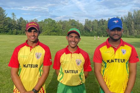 From left, Matthew Nandu, Miguel Nandu and Mavindra Dindyal.