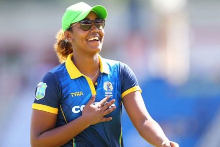 Hayley Matthews fell one short of a century but ensured Barbados Women’s victory