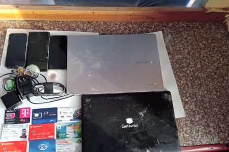Some of the items recovered (Police photo)