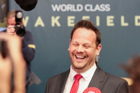 Simon Lightwood won in Wakefield (Reuters photo)