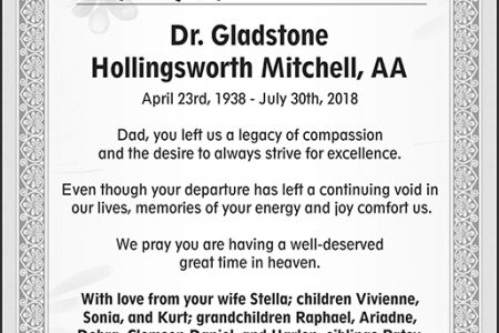 Dr. Gladstone Hollingsworth Mitchell, AA