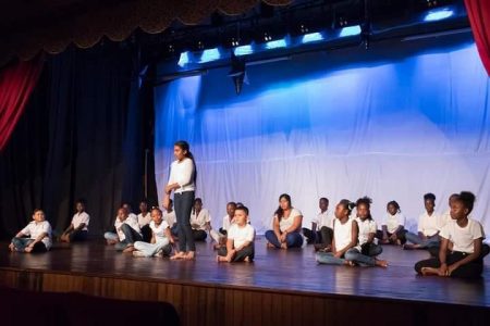 Children participating at one of the grand Emerge concerts (Purple Arts Production photo)