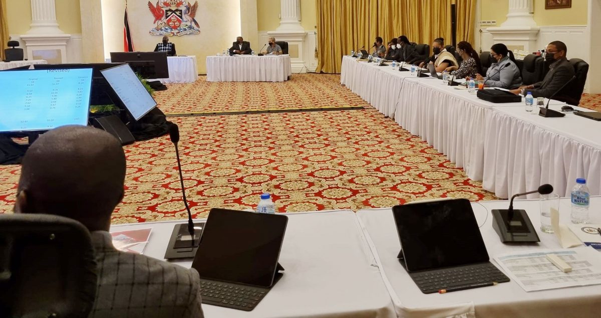 Prime Minister Dr Keith Rowley chairs the first day of the Cabinet retreat at the Diplomatic Centre, St Ann’s, on Friday.
