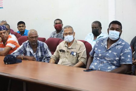 Some of the persons who attended the meeting on the fertiliser relief (Ministry of Agriculture photo)