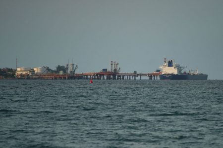 Discharging fuel at Matanzas (Reuters photo)