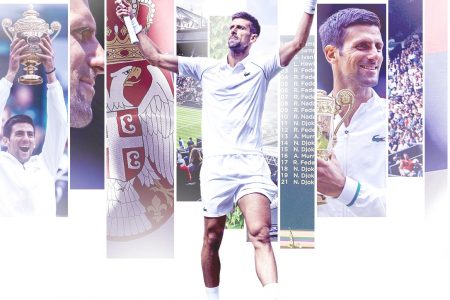 Novak Djokovioc strolled into a record 32nd Grand Slam final from 68 appearances after breezing past Britain’s Cameron Norrie 3-1 yesterday.