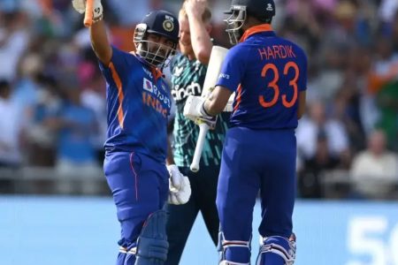 Rishabh Pant scored his maiden One Day International century yesterday and, along with Hardik Pandya, took India to a 2-1 series triumph over England yesterday.