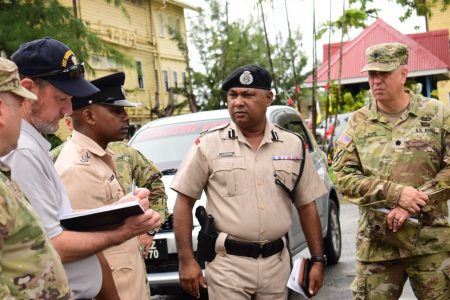 A scene from the site visit (Police photo)