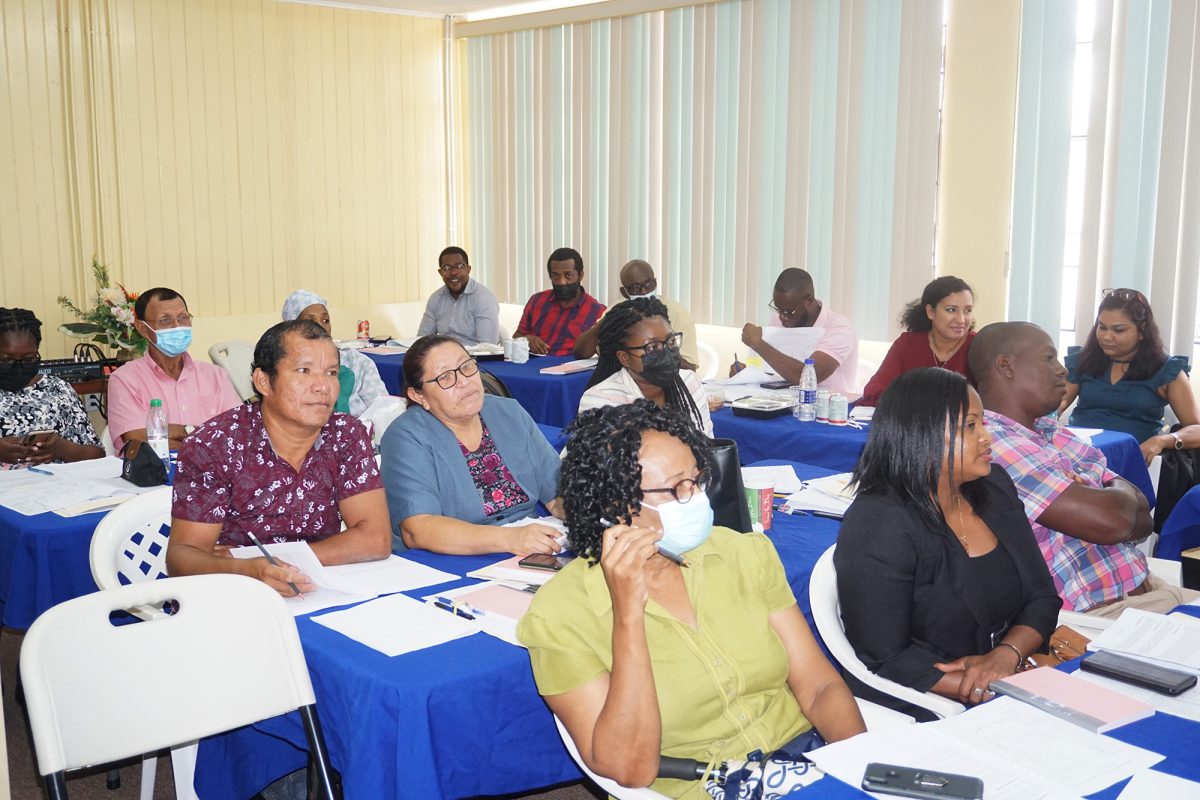 Some of the persons being trained (Statistics Bureau photo)

