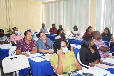 Some of the persons being trained (Statistics Bureau photo)