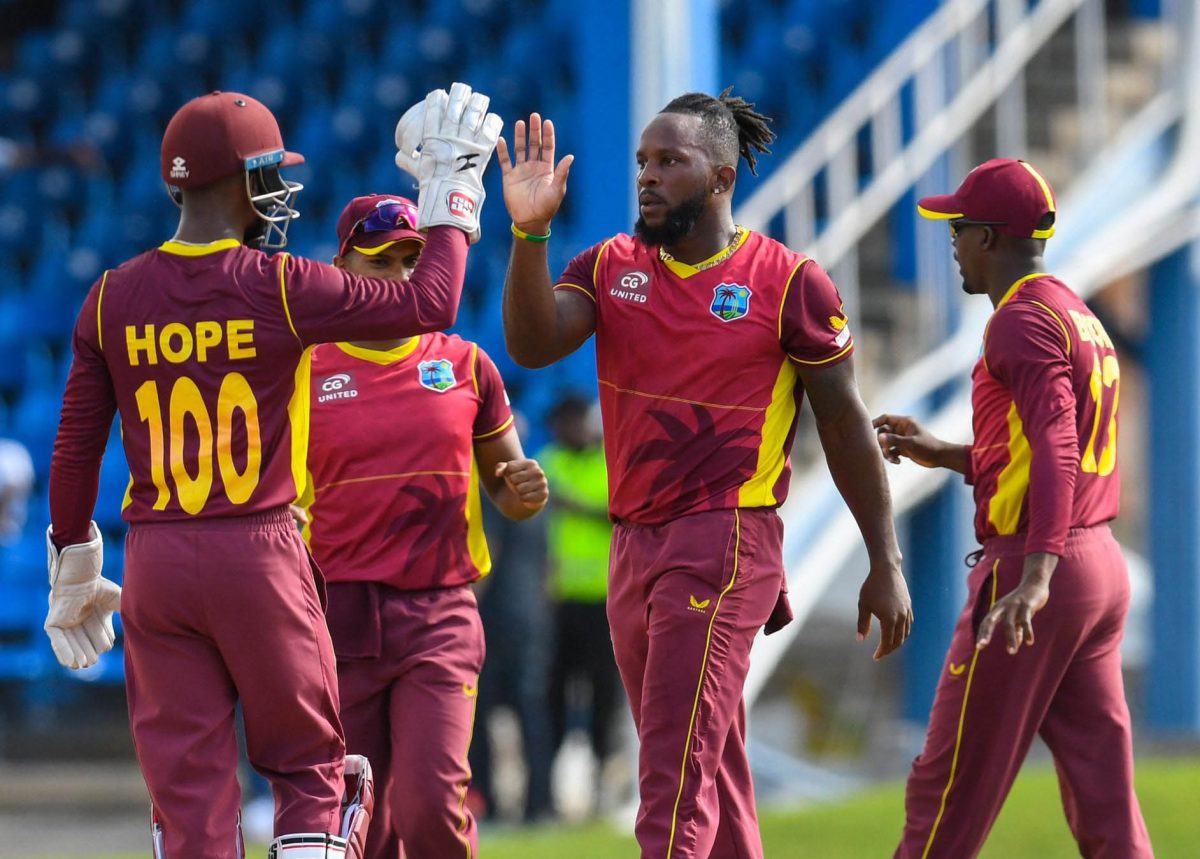 FIGURING IT OUT: West Indies captain Nicholas Pooran (left) will be trying desperately to avoid series sweep in today’s third and final ODI against India