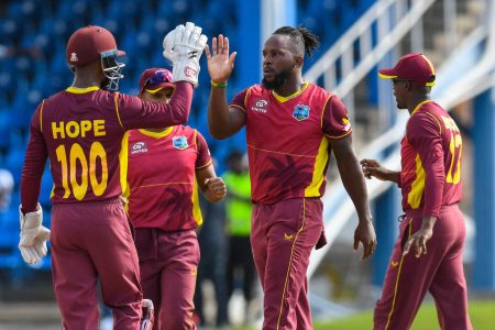 FIGURING IT OUT: West Indies captain Nicholas Pooran (left) will be trying desperately to avoid series sweep in today’s third and final ODI against India