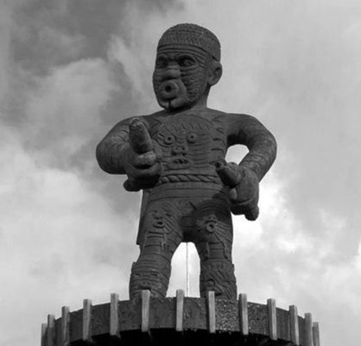 The 1763 Monument at the Square of the Revolution in Georgetown, was designed by local artist Philip Moore to
commemorate Cuffy (Original photo by David Stanley - Flickr https://www.flickr.com/photos/davidstanleytravel/13950680555, CC BY 2.0, https://commons.wikimedia.org/w/index.php?curid=58846426)