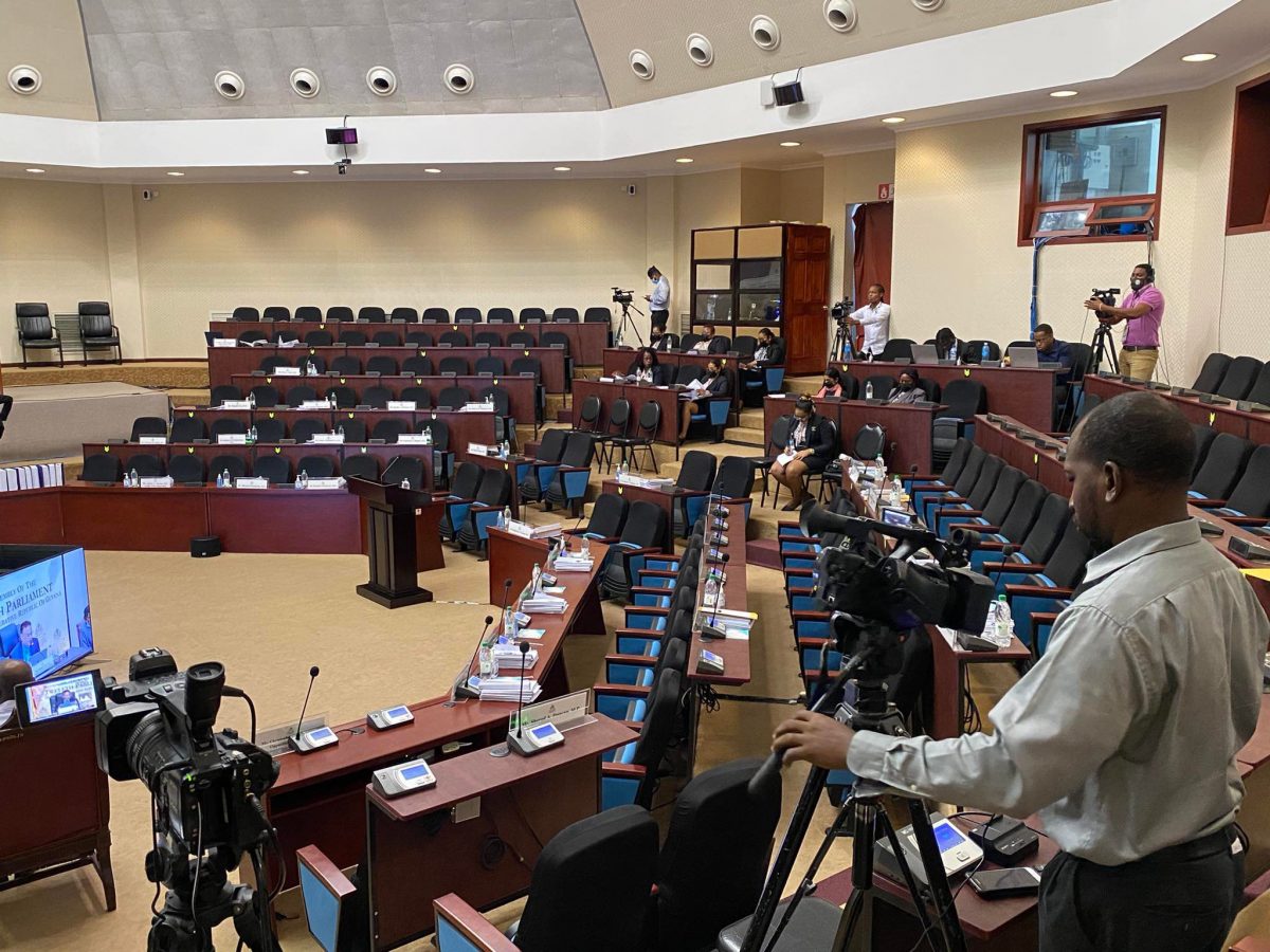  The empty seats of APNU+AFC parliamentarians 