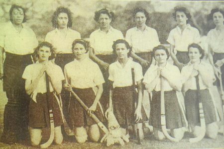 The British Guiana Women Hockey Association team
